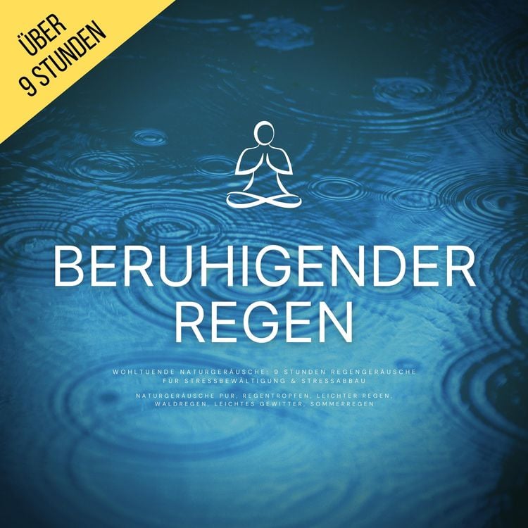 Produktbild: Beruhigender Regen (Naturger&auml;usche pur, Regentropfen, Leichter Regen, Waldregen, Leichtes Gewitter, Sommerregen)
