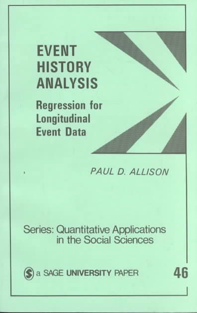 Produktbild: Event History Analysis: Regression for Longitudinal Event Data