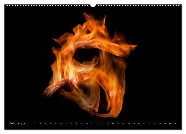 Produktbild: Feuerdrache (Wandkalender 2026 DIN A2 quer), CALVENDO Monatskalender