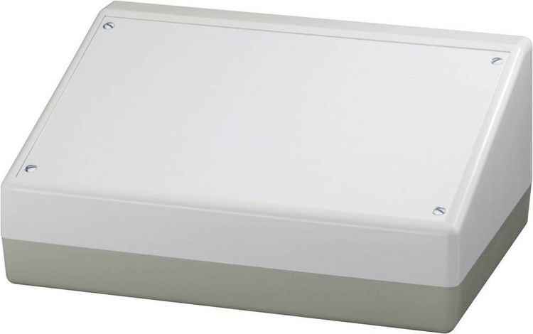 Produktbild: OKW AS054486 Pult-Geh&auml;use (B x H x T) 220 x 100 x 156 mm ABS, Aluminium Aluminium (eloxiert) 1 St.