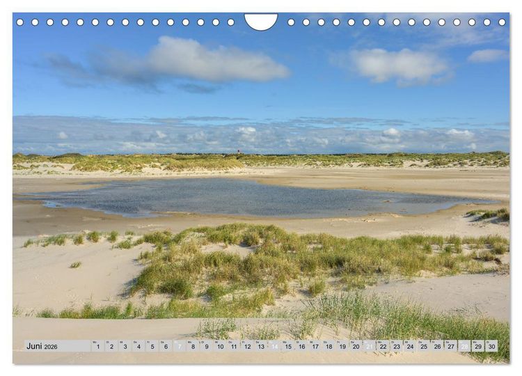 Produktbild: Wundersch&ouml;nes Amrum (Wandkalender 2026 DIN A4 quer), CALVENDO Monatskalender