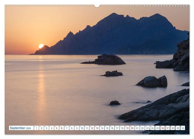 Produktbild: Korsika, das wilde Inselparadies im Mittelmeer (hochwertiger Premium Wandkalender 2026 DIN A2 quer), Kunstdruck in Hochglanz