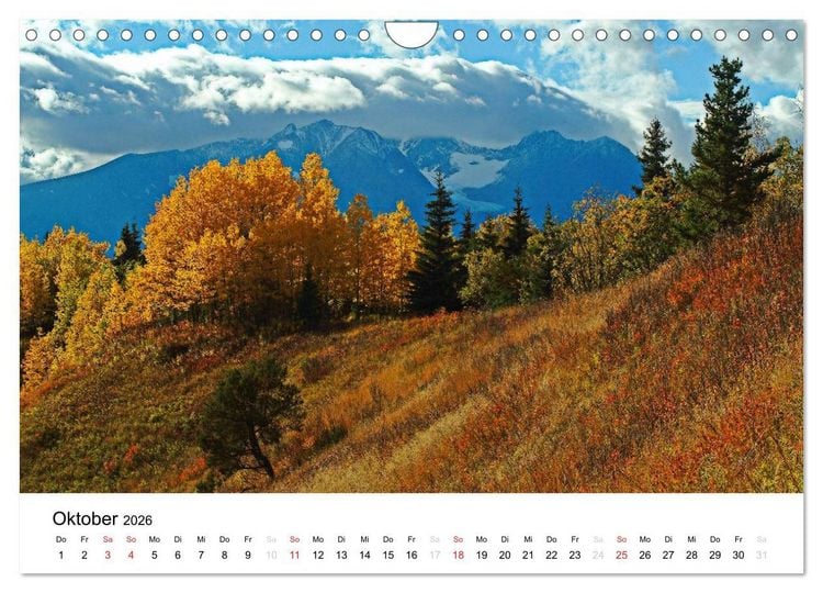Produktbild: Kanadische Landschaften 2026 (Wandkalender 2026 DIN A4 quer), CALVENDO Monatskalender