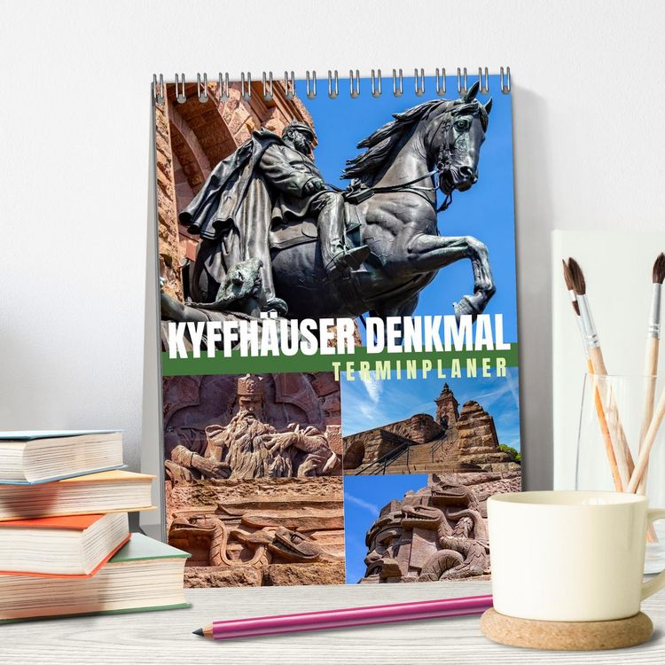 Produktbild: Kyffh&auml;user Denkmal - Terminplaner (Tischkalender 2026 DIN A5 hoch), CALVENDO Monatskalender