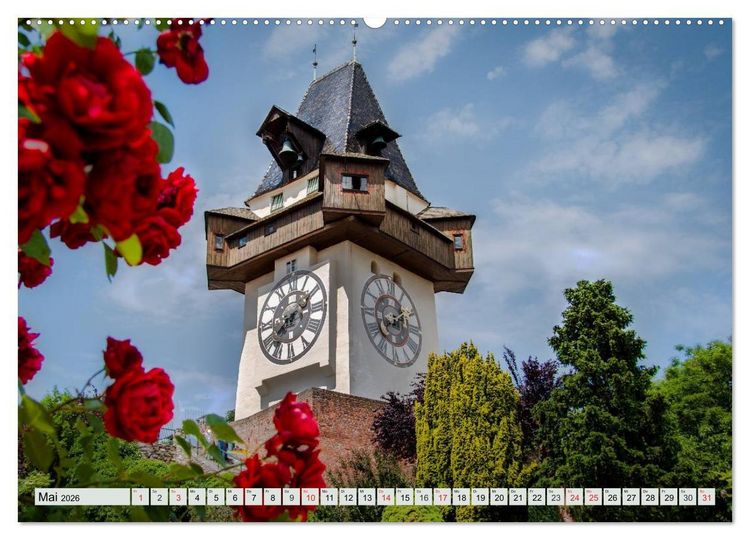Produktbild: Wien und Graz. &Ouml;sterreichs Perlen (hochwertiger Premium Wandkalender 2026 DIN A2 quer), Kunstdruck in Hochglanz