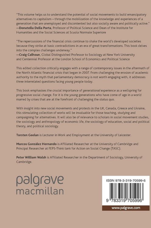 Produktbild: From Financial Crisis to Social Change