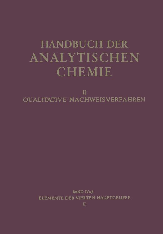 Produktbild: Elemente der Vierten Hauptgruppe