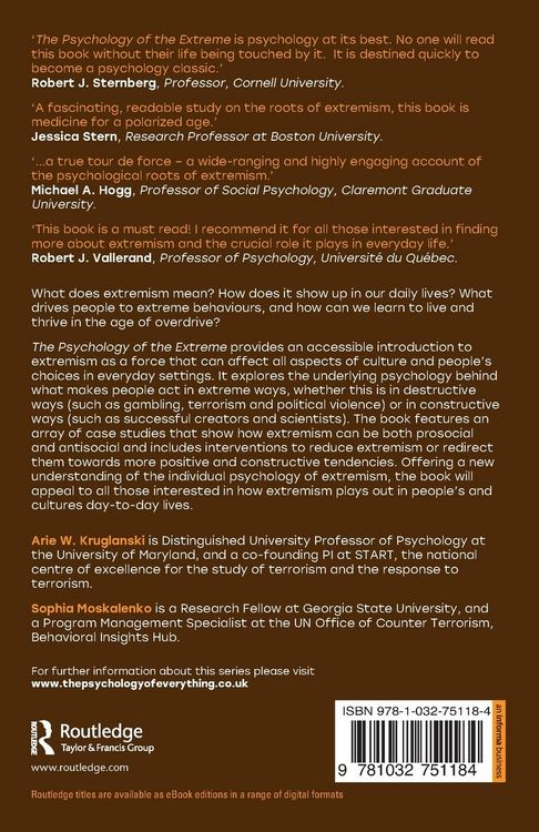 Produktbild: The Psychology of the Extreme
