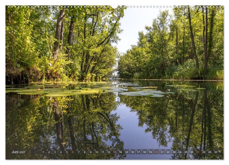 Produktbild: Lychen - zwischen Wald und Seen (hochwertiger Premium Wandkalender 2027 DIN A2 quer), Kunstdruck in Hochglanz