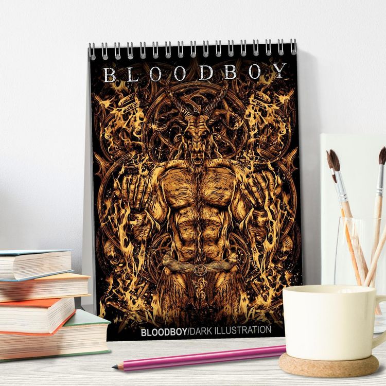 Produktbild: BLOODBOY/DARK ILLUSTRATION (Tischkalender 2026 DIN A5 hoch), CALVENDO Monatskalender