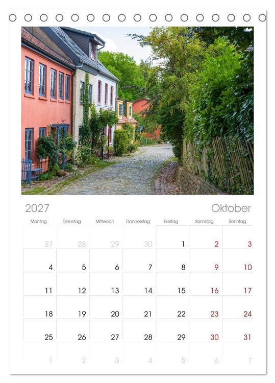 Produktbild: Tischplaner 2027 - Unterwegs in Schleswig (A5 Tischkalender zum Aufstellen) CALVENDO