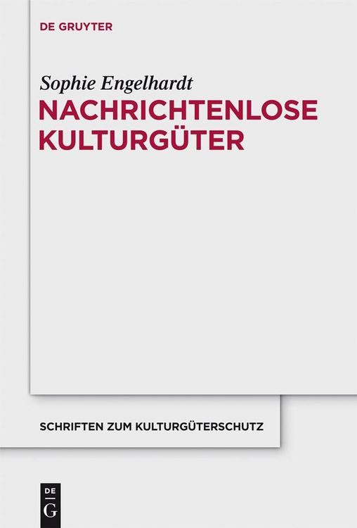 Produktbild: Nachrichtenlose Kulturg&uuml;ter