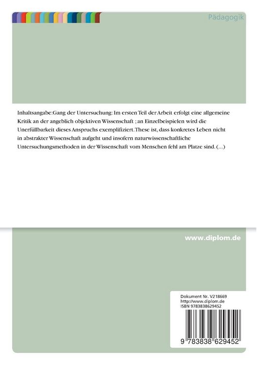 Produktbild: Die Selbstreflexion in den Erziehungswissenschaften