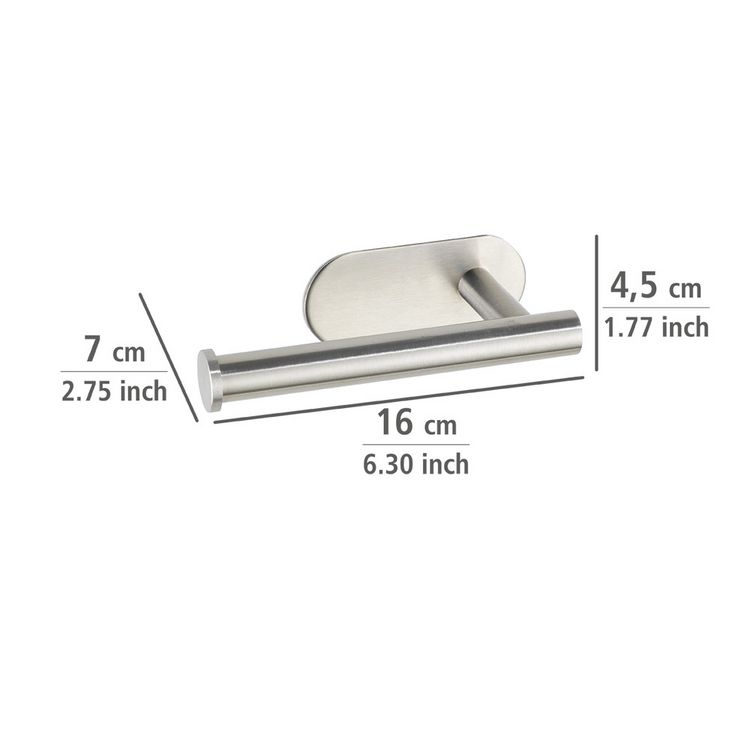 Produktbild: Turbo-Loc&reg; Toilettenpapierhalter Mod. Orea Matt o. Deckel, Befestigen ohne bohren