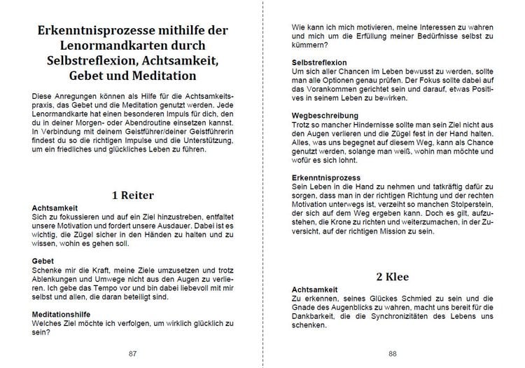 Produktbild: Lenormand Legesysteme f&uuml;r die Achtsamkeitspraxis