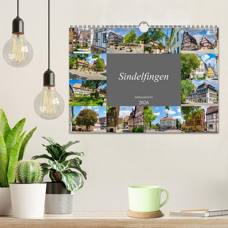 Produktbild: Sindelfingen Impressionen (Wandkalender 2026 DIN A4 quer), CALVENDO Monatskalender