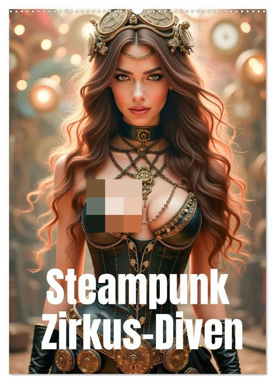 Produktbild: Steampunk Zirkus-Diven (Wandkalender 2026 DIN A2 hoch), CALVENDO Monatskalender