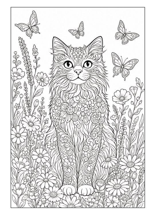 Produktbild: Mandala Malbuch Katzen f&uuml;r Kinder ab 8 Jahren, Teenager und Erwachsene mit 50 sch&ouml;nen Ausmalmotiven