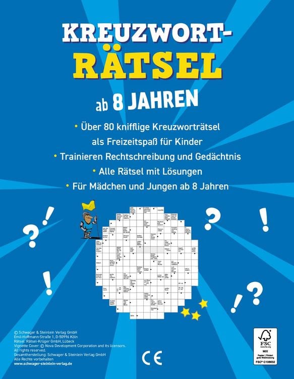 Kreuzwortrtsel ab 8 Jahren" von Schwager & Steinlein Verlag bei bcher.de  bestellen