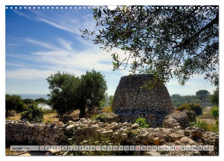Produktbild: il Salento Kulturlandschaft zwischen zwei Meeren (Wandkalender 2026 DIN A3 quer), CALVENDO Monatskalender