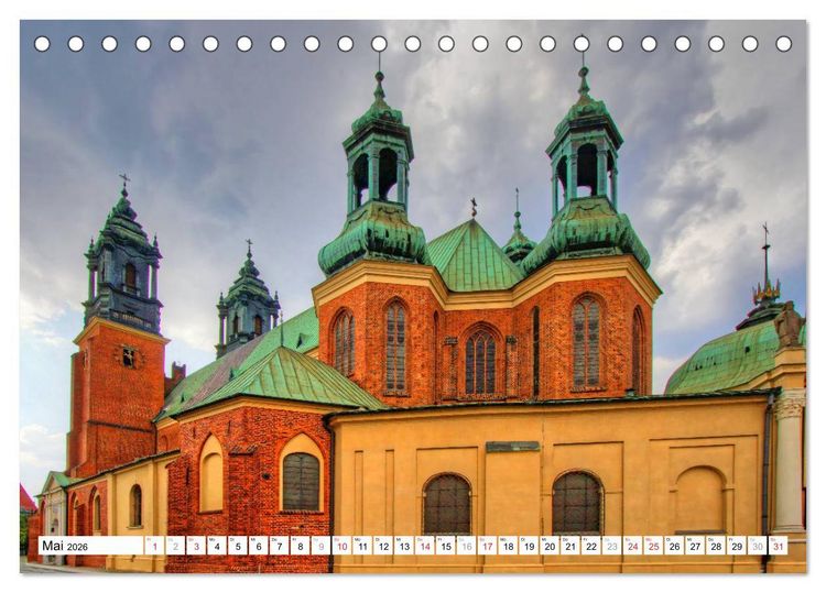 Produktbild: Posen Poznan - Bunte und strahlende Akzente (Tischkalender 2026 DIN A5 quer), CALVENDO Monatskalender
