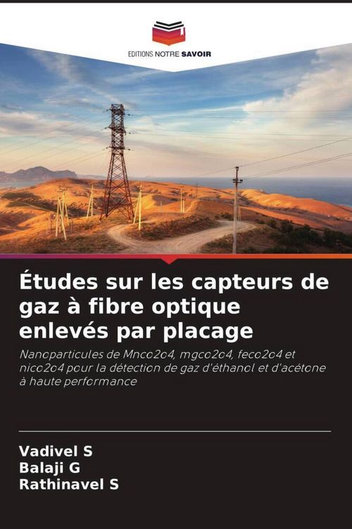 Produktbild: &Eacute;tudes sur les capteurs de gaz &agrave; fibre optique enlev&eacute;s par placage