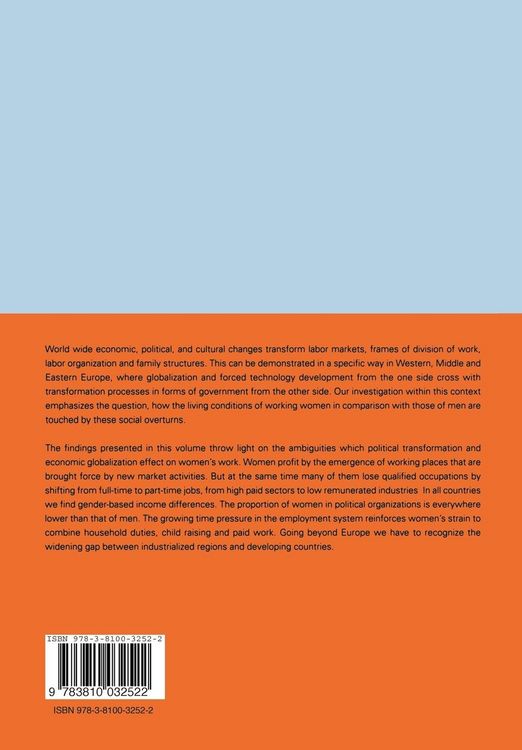 Produktbild: Gender and Work in Transition