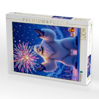 Produktbild: CALVENDO Puzzle Feuerwerk &uuml;ber dem Yeti-Dorf | 1000 Teile Lege-Gr&ouml;&szlig;e 64x48cm Foto-Puzzle f&uuml;r gl&uuml;ckliche Stunden