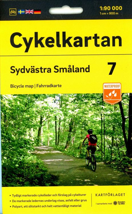 Produktbild: Cykelkartan Blad 7 Sydv&auml;stra Sm&aring;land 1:90000