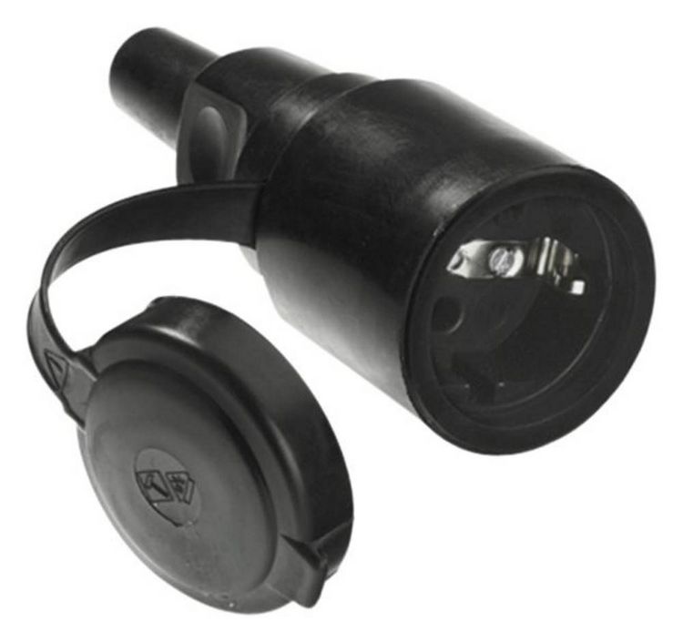 Produktbild: Bachmann 919.177 Schutzkontaktkupplung Gummi, Silikon 250 V Schwarz IP44