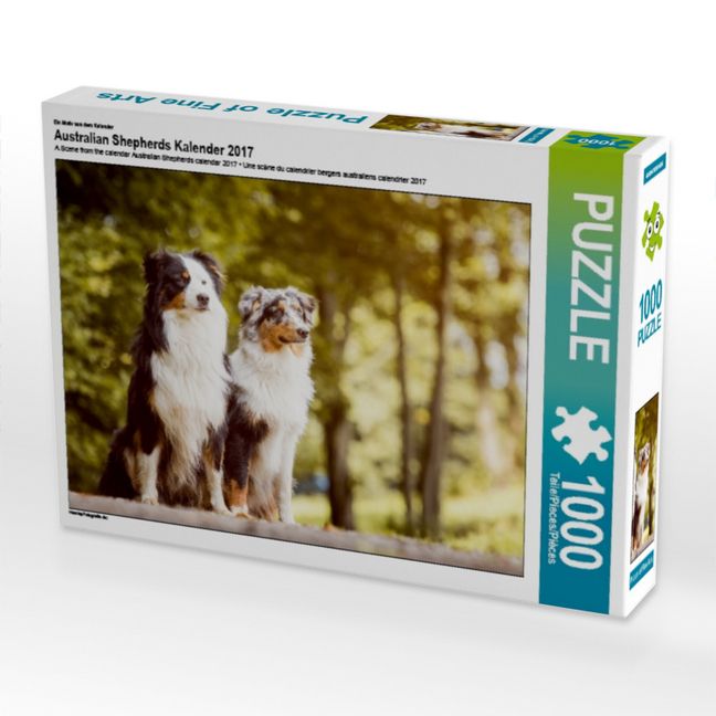 Produktbild: Ein Motiv aus dem Kalender Australian Shepherds Kalender 2017 (Puzzle)