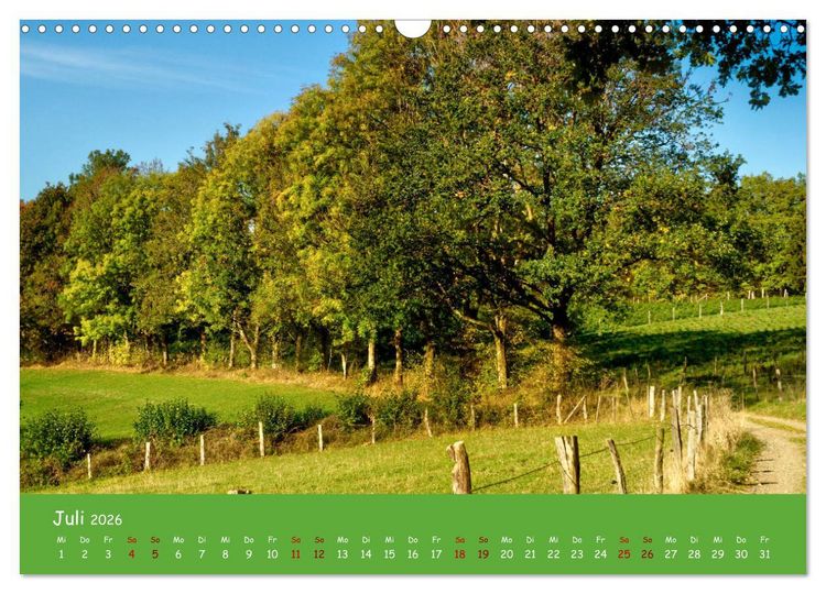 Produktbild: Bergisches Land (Wandkalender 2026 DIN A3 quer), CALVENDO Monatskalender