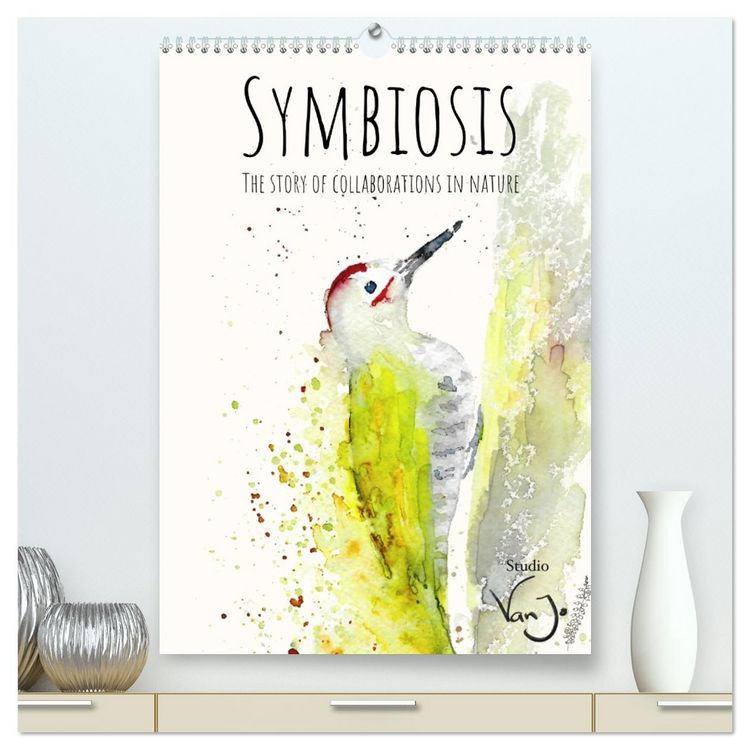 Produktbild: Symbiosis, the story of collaborations in nature (High Quality Premium Wall Calendar 2026 DIN A2 portrait),CALVENDO 12 Month Wall Calendar