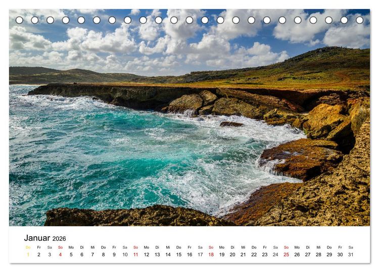 Produktbild: Traumziele Karibik (Tischkalender 2026 DIN A5 quer), CALVENDO Monatskalender