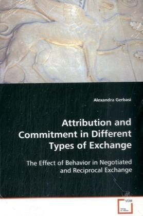Produktbild: Gerbasi Alexandra: Attribution and Commitment in Different T