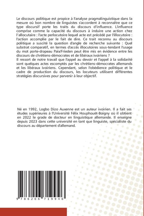 Produktbild: L'illocutoire dans l'usage du mot porte-drapeau ' paix / frieden '