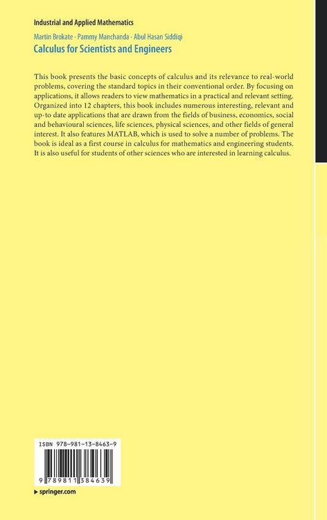 Produktbild: Calculus for Scientists and Engineers