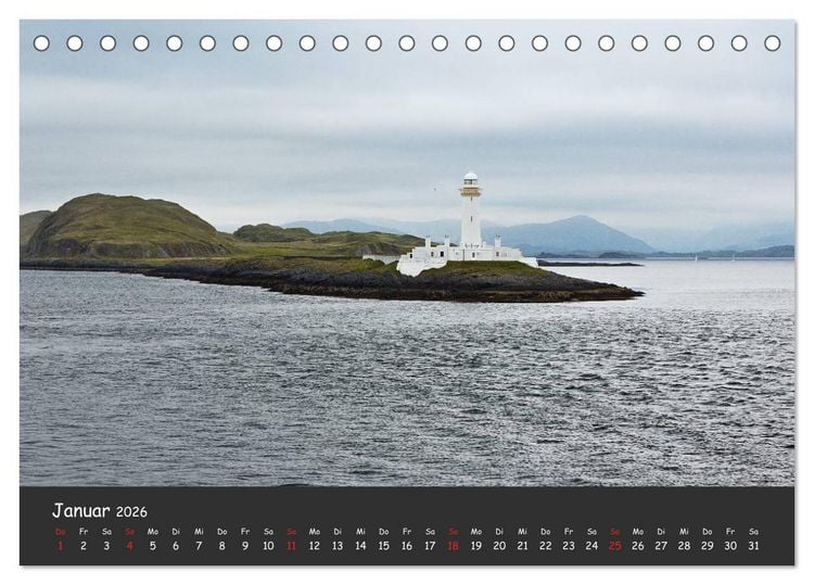 Produktbild: Schottland - grandiose Landschaften im Westen (Tischkalender 2026 DIN A5 quer), CALVENDO Monatskalender