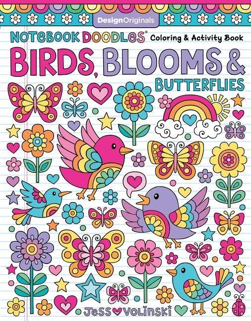 Produktbild: Notebook Doodles Birds, Blooms and Butterflies