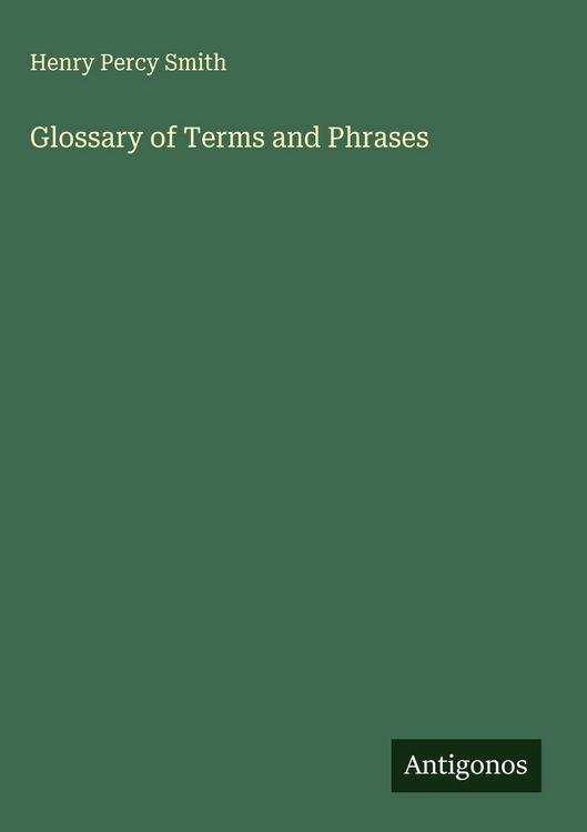 Produktbild: Glossary of Terms and Phrases