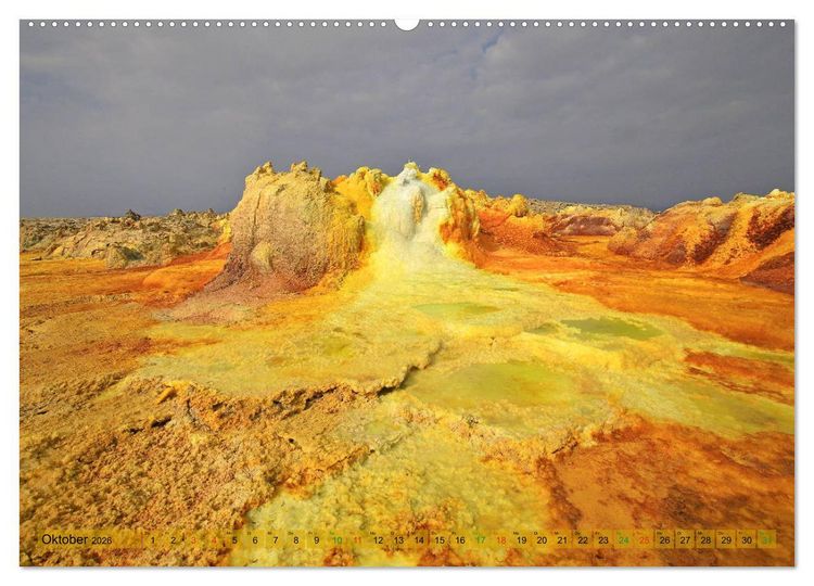 Produktbild: Vulkane &Auml;thiopiens - Erta Ale und Dallol (Wandkalender 2026 DIN A2 quer), CALVENDO Monatskalender