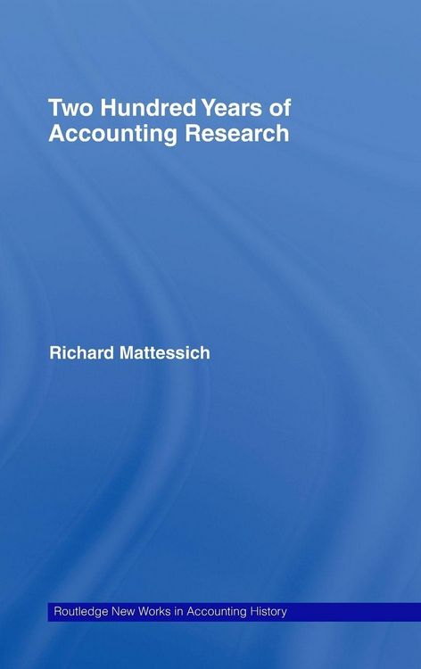 Produktbild: Two Hundred Years of Accounting Research