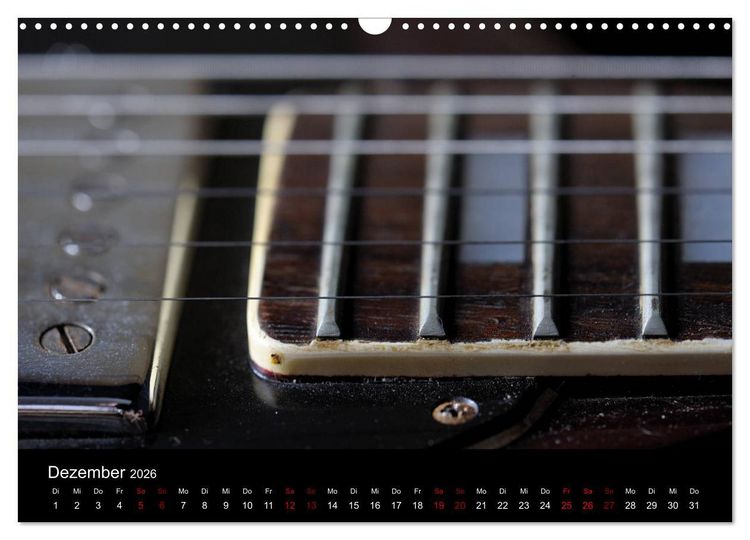 Produktbild: Feinheiten - Alte Gitarren im Detail (Wandkalender 2026 DIN A3 quer), CALVENDO Monatskalender