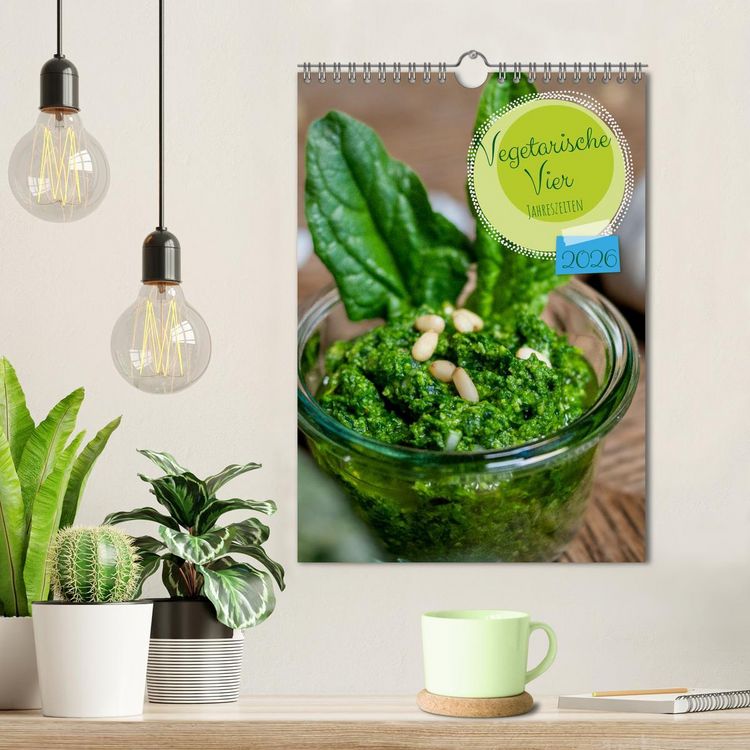 Produktbild: Vegetarische Vier Jahreszeiten (Wandkalender 2026 DIN A4 hoch), CALVENDO Monatskalender