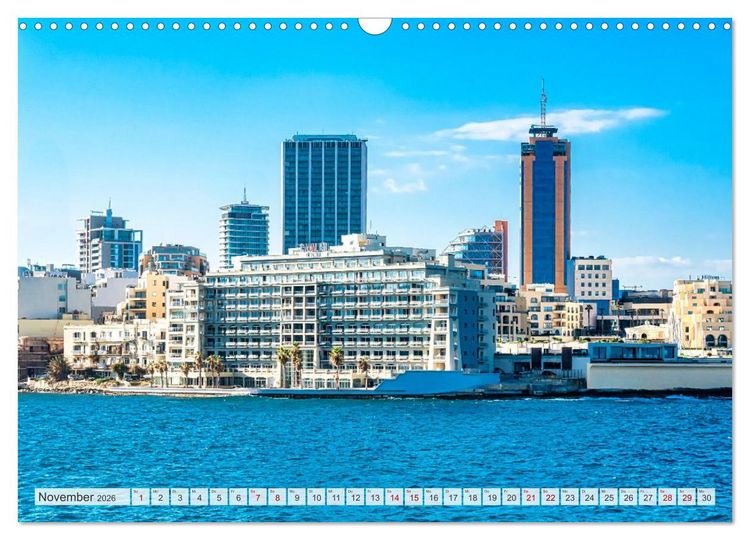 Produktbild: Malta, Comino & Gozo (Wandkalender 2026 DIN A3 quer), CALVENDO Monatskalender