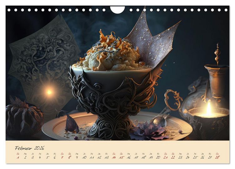 Produktbild: Gothic Food (Wandkalender 2026 DIN A4 quer), CALVENDO Monatskalender