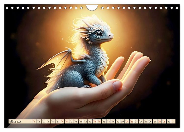 Produktbild: S&uuml;&szlig;e Babydrachen (Wandkalender 2026 DIN A4 quer), CALVENDO Monatskalender