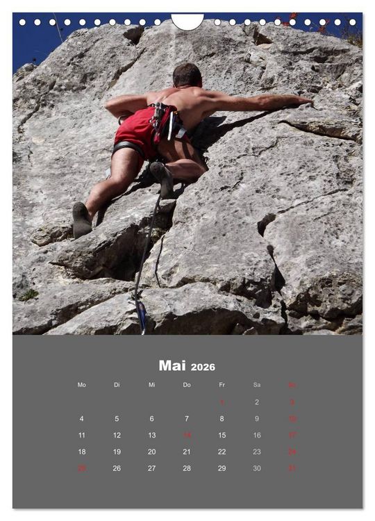 Produktbild: Erlebnis Outdoor Klettern (Wandkalender 2026 DIN A4 hoch), CALVENDO Monatskalender