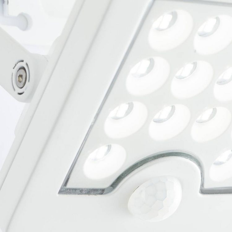 Produktbild: Brilliant Luton G40420/05 Solar-Au&szlig;enwandleuchte mit Bewegungsmelder LED 4W Wei&szlig;