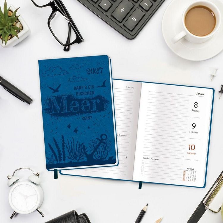 Produktbild: TR&Ouml;TSCH - Taschenkalender A6 Soft Touch Maritim 2027